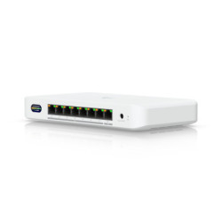 Ubiquiti Device Bridge Switch, Compact PoE  Switch* (1) 10 GbE Port, (7) 2.5 GbE Ports, 6 GHz, WiFi 7 Integration, Seamless, 