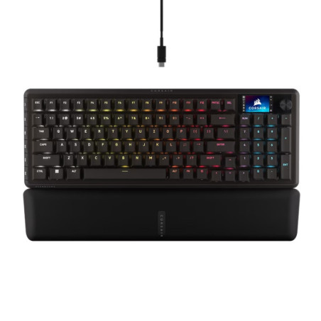 Corsair Vanguard 96 Mechanical Gaming Keyboard, CORSAIR MLX Plasma, 8kHz, NKRO, 8MB, USB3.0, magnetic wrist rest, MLX Plasma 