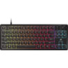 Corsair K55 CORE TKL RGB Gaming Keyboard, 1000Hz, 12KRO, rubber-dome switched, USB 2.0 wired, dedicated media/WIN lock, iCUE 