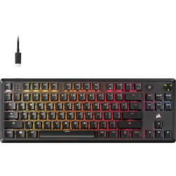 Corsair K70 CORE TKL RGB Mechanical Gaming Keyboard, MLX Red switches, full key rollover, RGB, 1,000Hz, USB wired, iCUE suppo