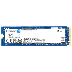 Kingston SNV3S NV3 2TB PCle 4.0x4 NVMe M.2 2280 Gen4 SSD 6000/5000MB/s 3D HAND compaitible Notebook and SFF 5Y Limited (LS)