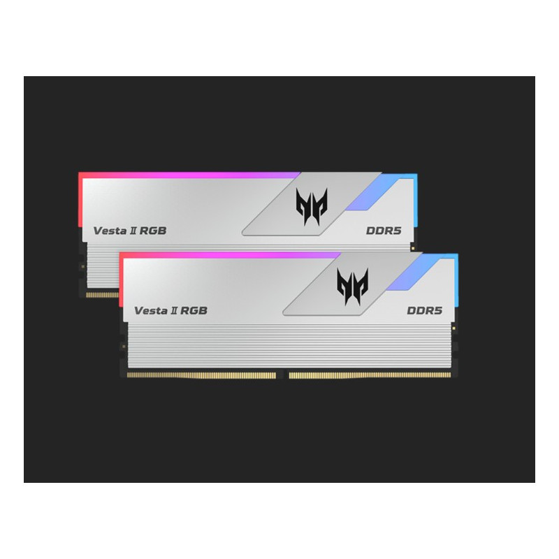 PREDATOR VESTAII DDR5 6000 MHz 32GB (16GB*2) 1R*8 PC5 6000 CL36-45-45-96  Supports XMP 3.0 & EXPO Silver BL.9BWWR.653