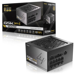 Antec GSK1200 AU, ATX 12V 3.1, 1200W, Full-Modular, 80 Plus Gold, 120mm FDB fan, 100–240V, OCP/OVP/UVP/SCP/OPP/OTP/SIP/NLO 