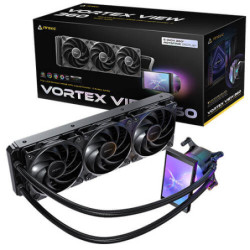 Antec Vortex View 360, 360mm AIO, Intel LGA115X/1200/1700/1851, AMD AM4/AM5, 3x120mm PWM fans, 2000 RPM, 59.23 CFM, ≤28.6 d