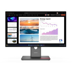 LENOVO ThinkVision P24Q-40 23.8'/24' QHD USB-C Docking Monitor 2K 2560x1440 16:9 IPS Height Adjustable Tilt Swivel Pivot DP H