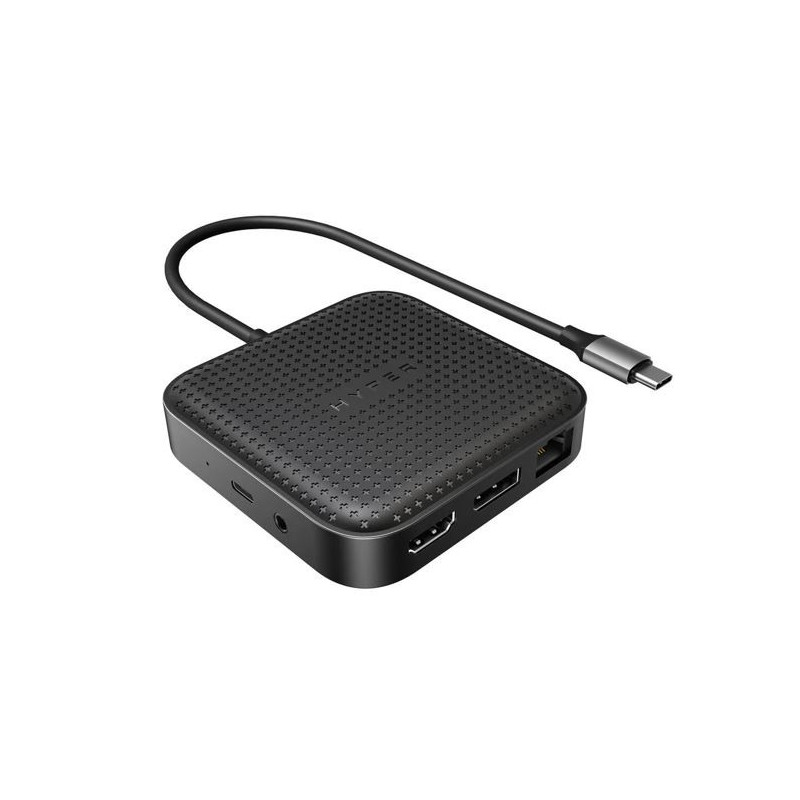 Targus HyperDrive USB4 Mobile Dock USB-C 100W PD Passthrough 8K@30Hz 4K@60Hz 1xDP1.4 1xHDMI2.1  2xUSB-A 1xUSB-C 1xUSB4 Black 