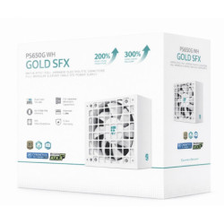 DeepCool PS650G WH 650W Gamer Storm SFX ,Full Japanese Electrolytic Capacitors, Cybenetics Platinum /PPLP Gold, Fluid Dynamic