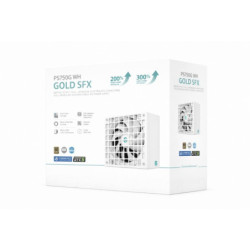 DeepCool PS750G WH 750W Gamer Storm SFX ,Full Japanese Electrolytic Capacitors, Cybenetics Platinum /PPLP Gold, Fluid Dynamic