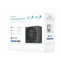 DeepCool PS750P 750W Gamer Storm SFX12V V4.1 & ATX12V V3.1M Full Japanese Electroyltic Capacitors, Cybenetics Platinum/PPLP 1