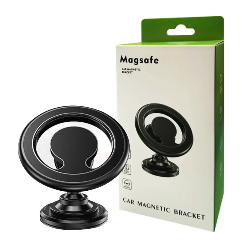 Pisen 2-in-1 Car Air Vent and Dashboard Mount Phone Holder - Black, Magnetic Hook With MagSafe, Easy to install, Apple, 360 R