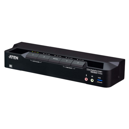 Aten Desktop 4-Port USB 3.0 8K DisplayPort KVMP™ Switch (Cables included)