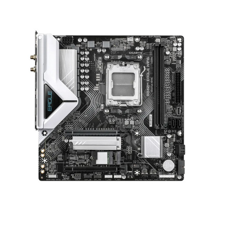 B840M EAGLE ,AMD AM5 B850, Ryzen 7000/8000/9000, 4xDDR5 256GB EXPO/XMP, PCIe 5.0 x16, 2xM.2, 4xSATA, 2.5GbE LAN, Wi-Fi 6E, HD