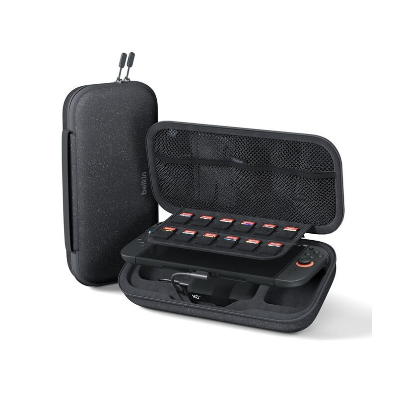 Belkin Gaming Charging Case 20W For Nintendo Switch 2 - (ENA001fqCH), Detachable 10K Power Bank, USB-C  to USB-C Cable (20 cm