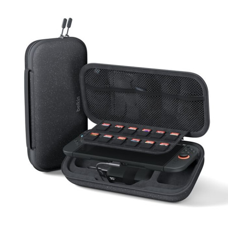 Belkin Gaming Charging Case 20W For Nintendo Switch 2 - (ENA001fqCH), Detachable 10K Power Bank, USB-C  to USB-C Cable (20 cm
