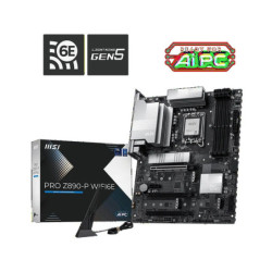 MSI PRO Z890-P WIFI6E, LGA1851, Z890, DDR5 9200 , PCIe5.0, 4xM.2, 5G LAN, WiFi 6E, BT5.3, USB 20Gbps, HDMI2.1/DP1.4