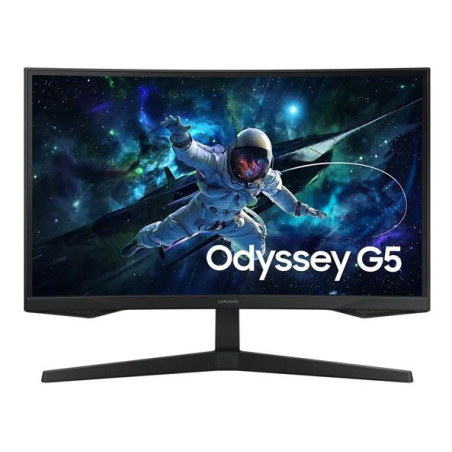 Samsung Odyssey G55C 27' QHD Curved Gaming Monitor 2560 x 144 165Hz16:9 1000R 1ms VA AMD FreeSync HDR10 DisplayPort HDMI Tilt