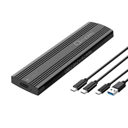 Oxhorn  USB C 3.2 Gen 2 M.2 NVMe NGFF Enclosure 10 Gbps B M Key M.2 NVMe SSD up to 4TB 2280/2260/2242/2230 Aluminum Macs Wind