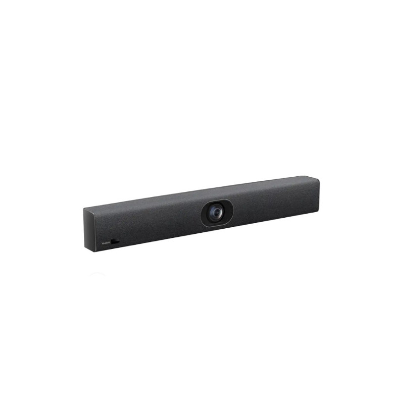 Yealink UVC40-E2 all-in-one USB video bar, for small/huddle rooms, 4K ultra-HD, AI-powered, integrated 8-microphone, plug-and