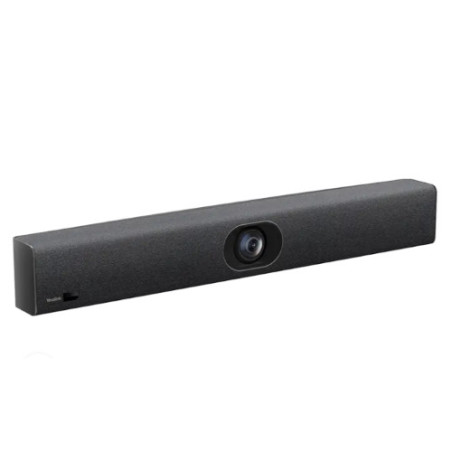 Yealink UVC40-E2 all-in-one USB video bar, for small/huddle rooms, 4K ultra-HD, AI-powered, integrated 8-microphone, plug-and