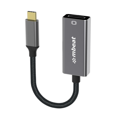 mbeat® Elite USB-C to HDMI Adapter - Converts USB-C  to HDMI Female Port, Supports 4K@60Hz (3840×2160), Gold Plated, Alumin