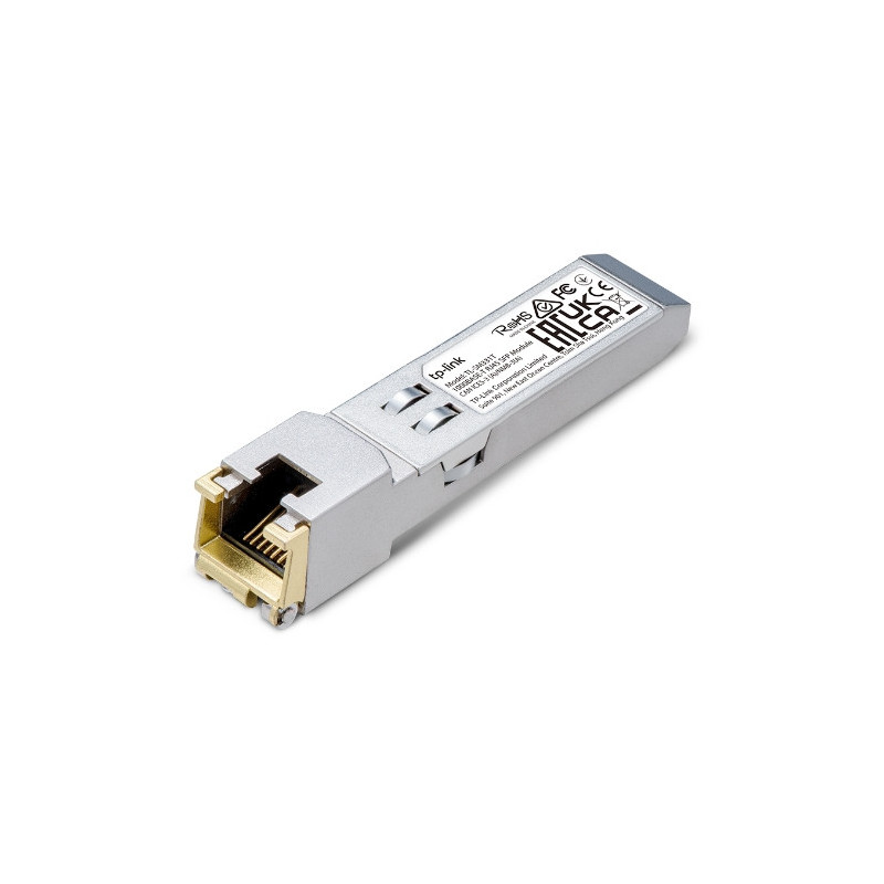 TP-Link TL-SM331T 1000BASE-T RJ45 SFP Module. 100m Reach Over UTP Cat 5e Or Above Cable, 1000BASE-T, TX Disable, Hot Swappabl