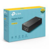 TP-Link TL-POE170S Omada PoE   Injector, 2 Gigabit Ports, 802.3af/at/bt, Integrated Power Supply, Wall Mountable, Plug & Play