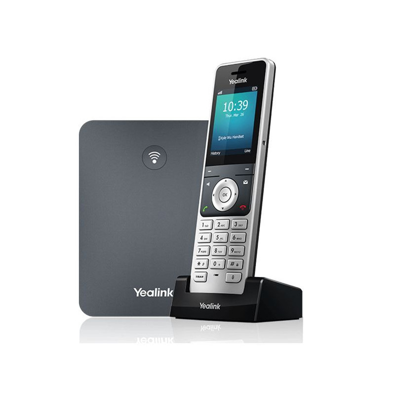 Yealink W76P High-Performance IP DECT Solution including W56H Handset and W70B Base Station, Up to 20 simultaneous calls, Fle