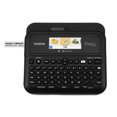 Brother PT-D610BT PC & BLUETOOTH CONNECTABLE PORTABLE P TOUCH LABELLER W/ COLOUR DISPLAY - 3.5-24MM TZE TAPE MODEL