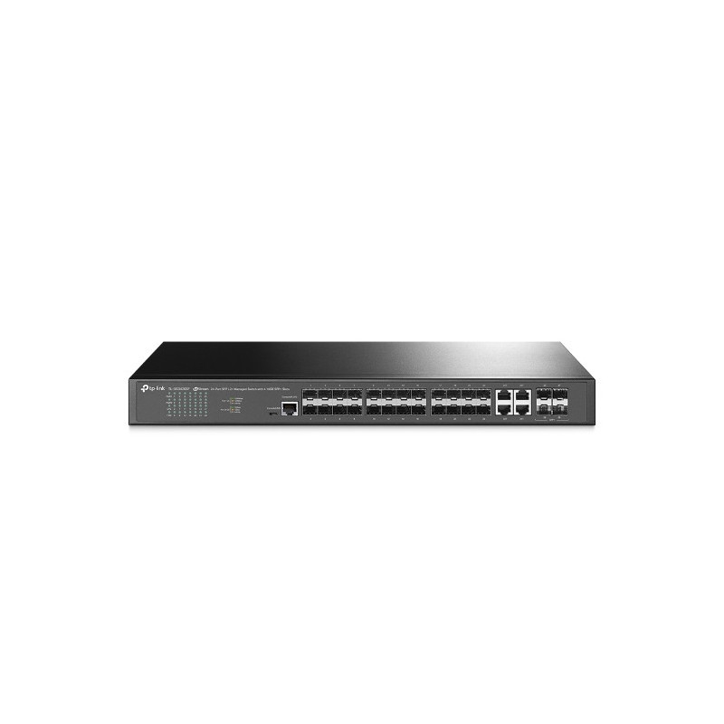 TP-Link SG3428XF Omada 24-Port SFP L2  Managed Switch with 4 10GE SFP  Slots, Integration with Omada SDN Controller