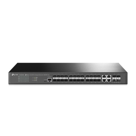 TP-Link SG3428XF Omada 24-Port SFP L2  Managed Switch with 4 10GE SFP  Slots, Integration with Omada SDN Controller