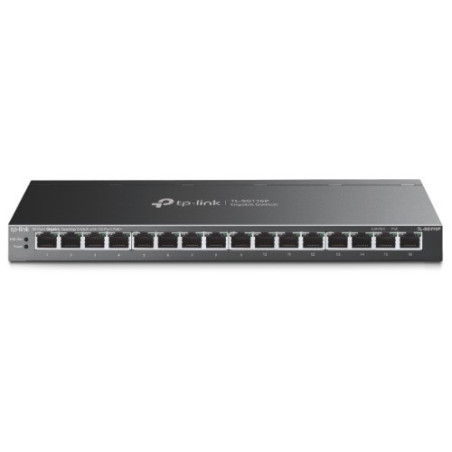 TP-Link TL-SG116P 16-Port Gigabit Desktop Switch with 16-Port PoE , Up to 250 m, Isolation Mode, PoE Auto Recovery, Plug and 