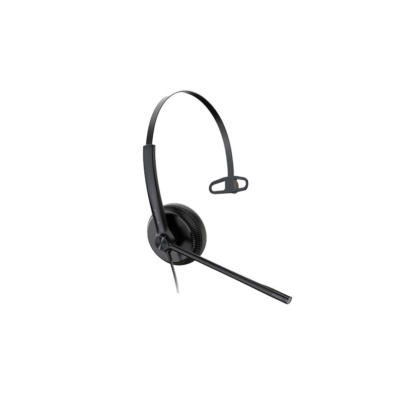 Yealink UH34 Mono UC USB Headset, Lightweight, All Day Wearing Comfort, Ear Wideband Noise Cancelling Microphone, Leather Ear