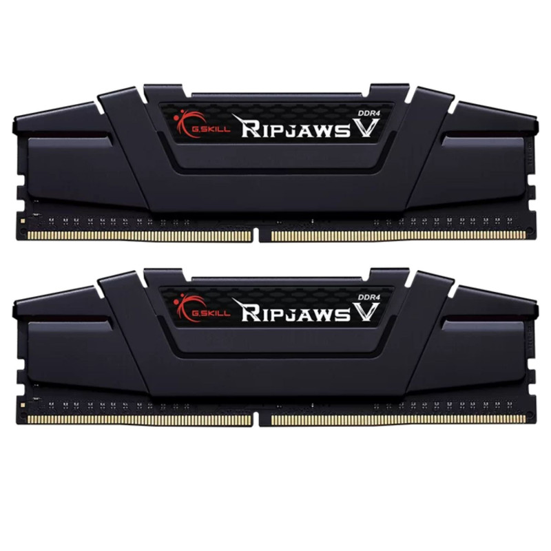 G.SKILL F4-3600C18D-16GVK 16GB (2 x 8GB)/ PC4-28800 / DDR4 3600 Mhz/ Timings 18-22-22-42/ Voltage 1.35V/ Ripjaws V
