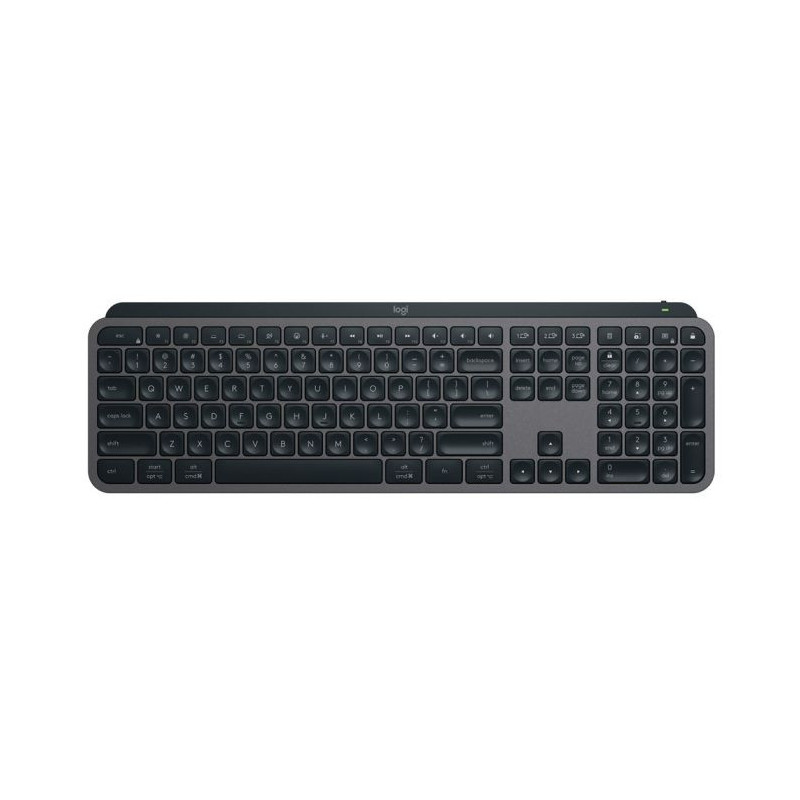 Logitech MX KEYS S Wireless ILLUMINATED Keyboard/ Rechargeable Li-Po (1500 mAh) battery Graphite  1-Year Limited Hardware War