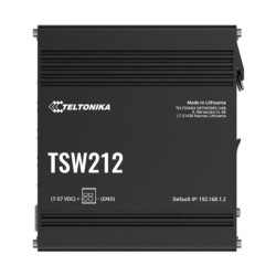 Teltonika TSW212 Managed Ethernet Switch, L2 with additional L3 Features, Supports Profinet, 8 x Gigabit Ethernet Ports, 2 x 