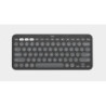 Logitech PEBBLE KEYS 2 K380S Slim, minimalist Bluetooth® Wireless Keyboard with customizable keys (Graphite)