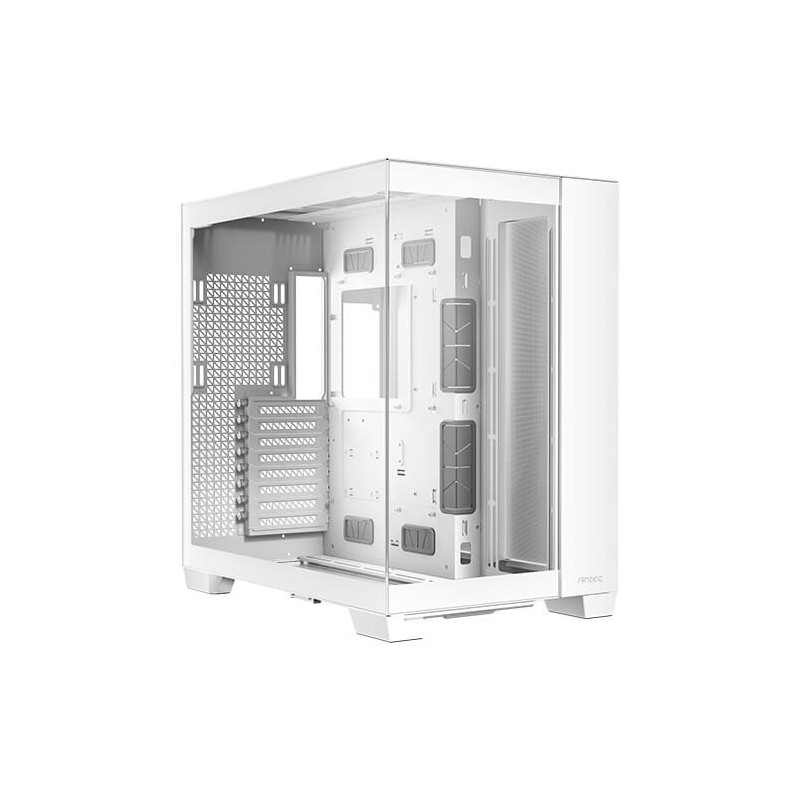 Antec C8 E-ATX, mATX, ITX, Seamless Edge View Front and Side, USB-C, 4mm Tempered Glass, 360mm liquid cooler top, bottom, sid
