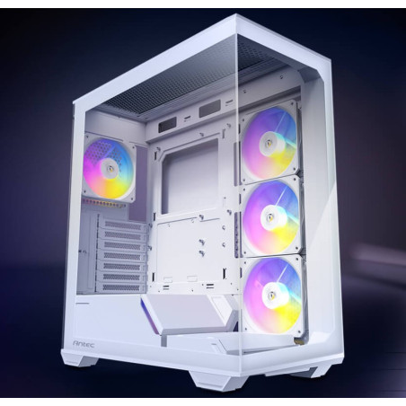 Antec C3 ARGB White ATX, 270 Degrees View, 4x ARGB PWM Fans control, USB-C, 36CM top, 24cm Front. Cable Management, GPU 41.5 