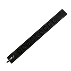 LDR 9‑Port 10A IEC C13 Power Distribution Unit(PDU),AU Approved,1U Vertical Mount,Aluminum Material With Power Indicator,2m