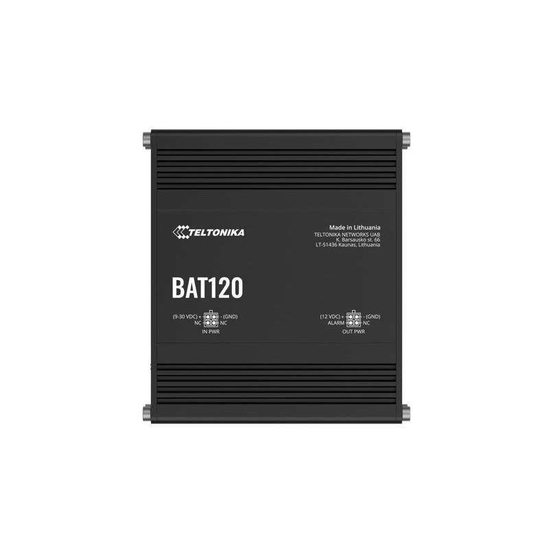 Teltonika Uninterruptable Power Supplies, Two 4-pin DC ports Power Supply, DIN rail and surface mounting options - 6hrs Runti