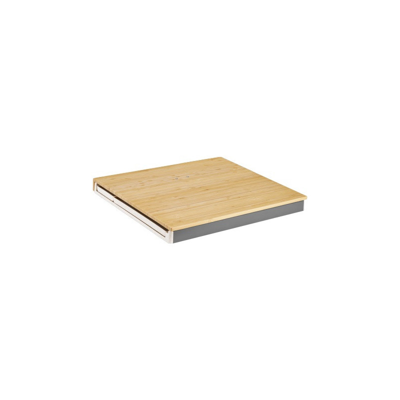 Brateck 2-in-1 Desktop Storage Box,  402x346x36mm, Weight Capacity:  5kg, Removeable Tray: organizes and stores small items (