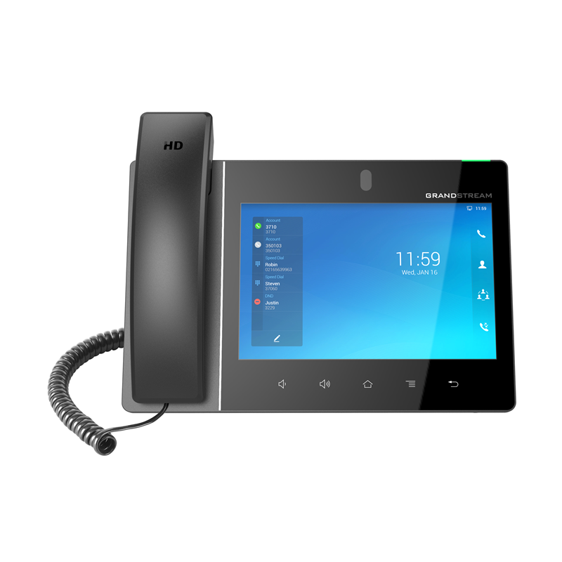 Grandstream GXV3480 16 Line Android IP Phone, 16 SIP Accounts, 1280 x 800 Colour Touch Screen, 2MB Camera, Built In Bluetooth