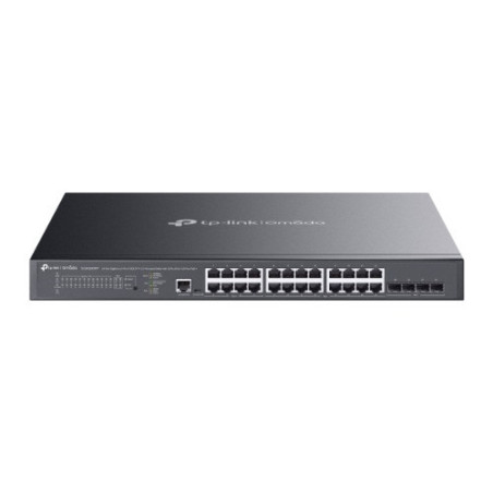 TP-Link SG3428XMPP Omada 24-Port Gigabit and 4-Port 10GE SFP  L2  Managed Switch with 16-Port PoE  & 8-Port PoE  
