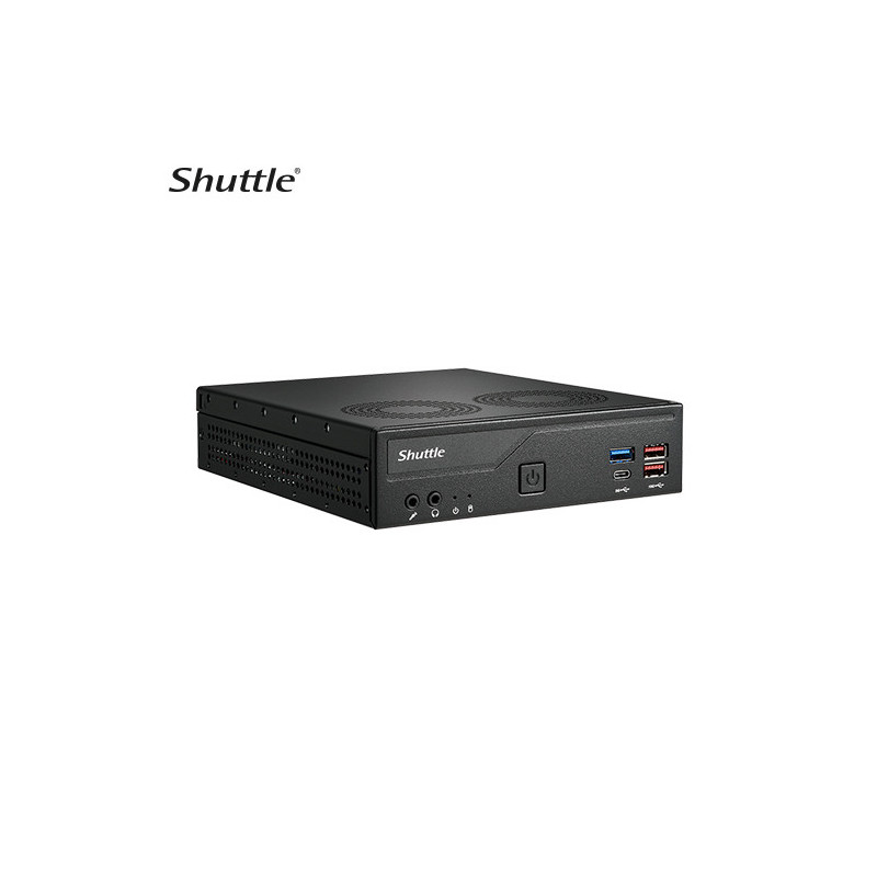 Shuttle DH770 Slim Mini PC, Intel ® 14th/13th/12th Gen LGA1700 socket, 1L, H770, 2x DDR5, 2x 2.5G LAN, 2x COM, 4x USB 3.2 Ge