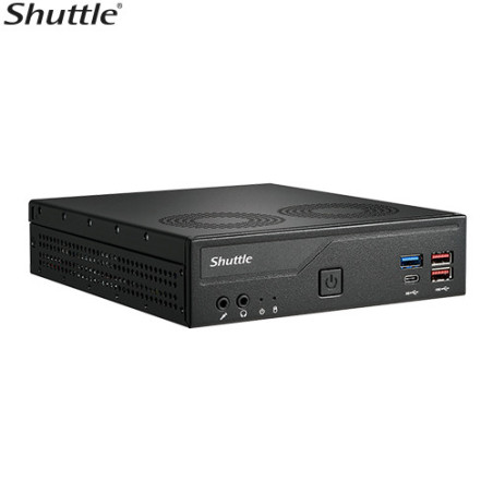 Shuttle DH770 Slim Mini PC, Intel ® 14th/13th/12th Gen LGA1700 socket, 1L, H770, 2x DDR5, 2x 2.5G LAN, 2x COM, 4x USB 3.2 Ge
