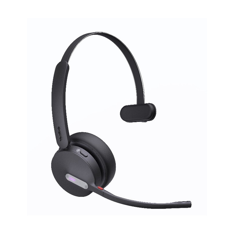 Yealink WH64 Hybrid Mono Teams DECT Wireless Headset, DECT & Bluetooth Hybrid Wireless Technology, 3-Mic Noise Cancellation, 