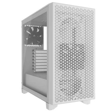Corsair 3000D AIRFLOW Mid-Tower PC Case - White, Tempered Glass, ATX, 360mm GPU, 170mm CPU, 360mm radiator, 7 slots, USB 3.2,