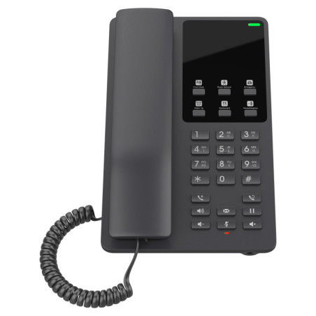 Grandstream GHP621W Desktop Hotel Phone, Built-in WiFi, Black, 2 SIP Accounts, 2 Lines, 3-way Audio Conferencing, Hearing Aid
