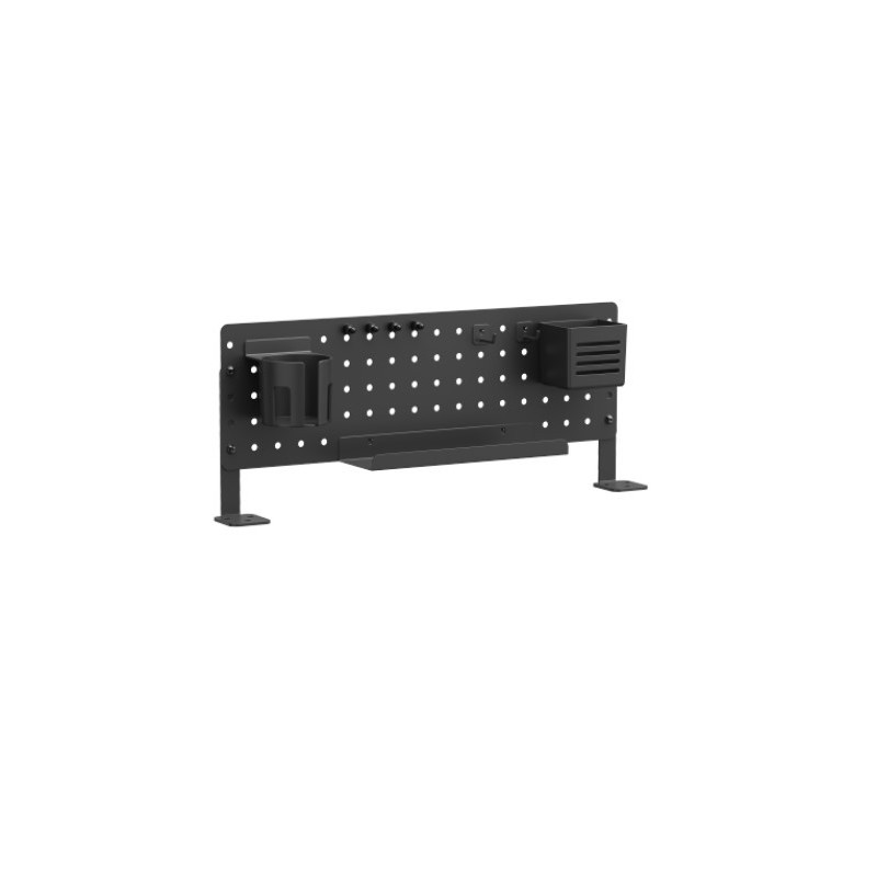 Brateck PB-007-01-B Desk Pegboard Organizer wtih Storage Kits (Black)  600x100x240mm (LS)