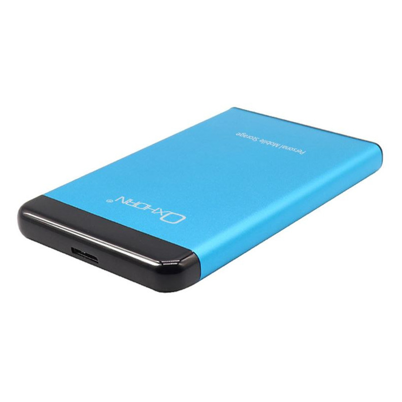 Oxhorn USB 3.0 USAP 2.5″ SATA HDD SSD Enclosure BlueUSB3.0 Cable (included) 2YR WTY